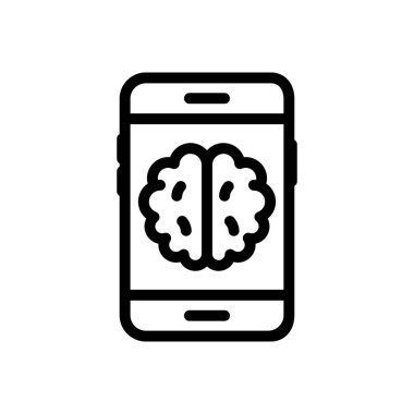 yapay vektör renk çizgisi simgesi