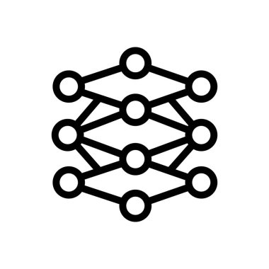 yapay vektör renk çizgisi simgesi