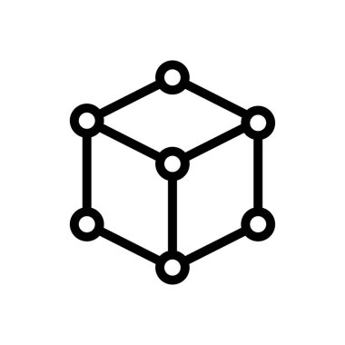 yapay vektör renk çizgisi simgesi