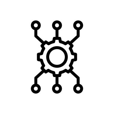 yapay vektör renk çizgisi simgesi