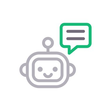 yapay vektör renk çizgisi simgesi