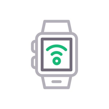 sinyal vektör renk çizgisi simgesi