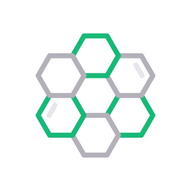 bağlantı vektörü renk çizgisi simgesi