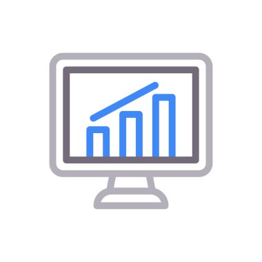 grafik vektör renk çizgisi simgesi