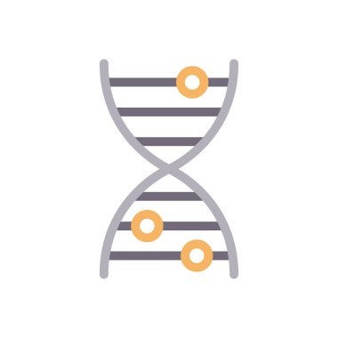 Genetik vektör renk çizgisi simgesi