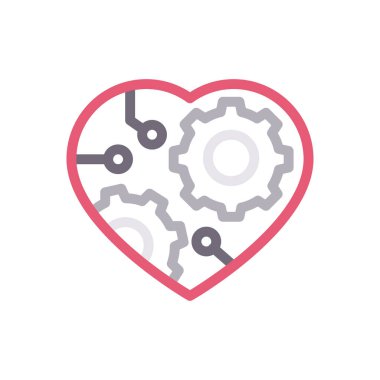 yapay vektör renk çizgisi simgesi