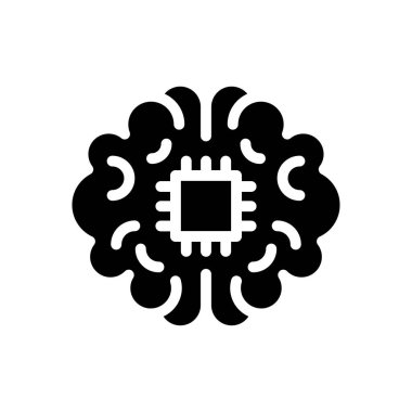 Cpu vektör düz simgesi