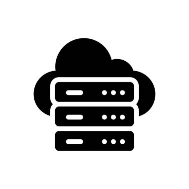 veritabanı vektör düz simgesi