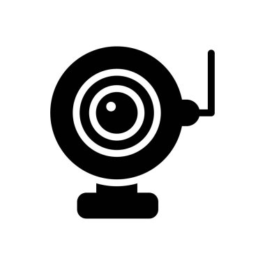 kamera vektör simgesi düz simge