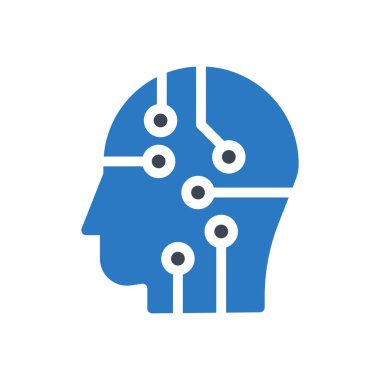 baş vektör gylyph renk simgesi