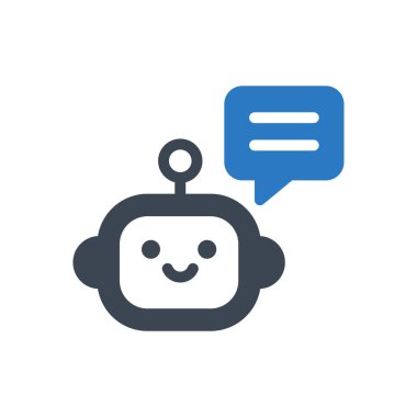 mesaj vektörü gylyph renk simgesi