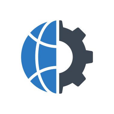 tarayıcı vektörü gylyph renk simgesi