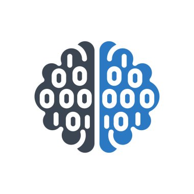 Kodlama vektörü gylyph renk simgesi