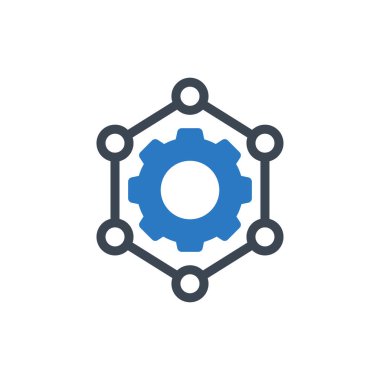 yapay vektör gylyph renk simgesi