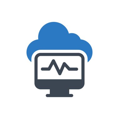 titreşim vektörü gylyph renk simgesi