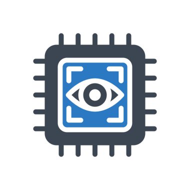 odak vektörü gylyph renk simgesi