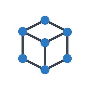 bağlantı vektörü gylyph renk simgesi