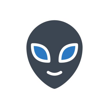 canavar vektör gylyph renk simgesi