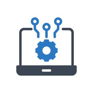 vektör gylyph renk simgesi ayarlanıyor