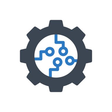 yapay vektör gylyph renk simgesi