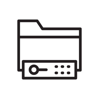 dosyalar vektör ince çizgi simgesi