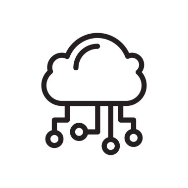 hesaplama vektörü ince çizgi simgesi