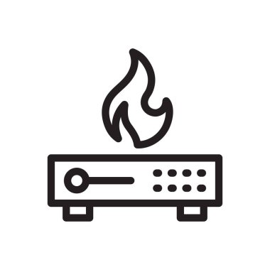 veritabanı vektörü ince çizgi simgesi