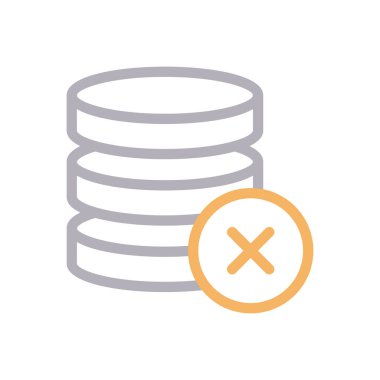 sunucu vektör renk çizgisi simgesi