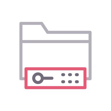 dosya vektör renk çizgisi simgesi