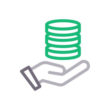 bakım vektörü renk çizgisi simgesi