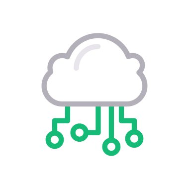 hesaplama vektörü renk çizgisi simgesi