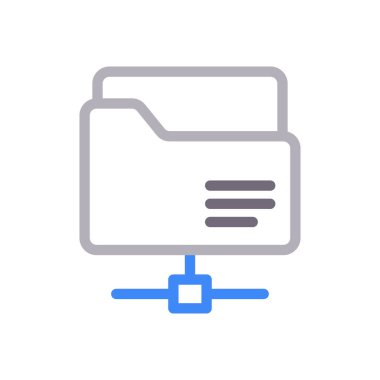 dosya vektör renk çizgisi simgesi