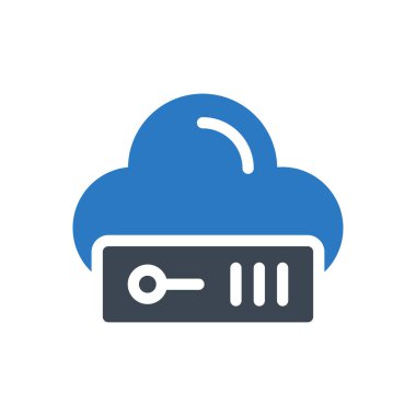 sunucu vektör renk simgesi