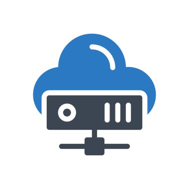 sunucu vektör renk simgesi