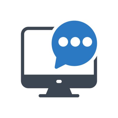 ileti vektör renk simgesi