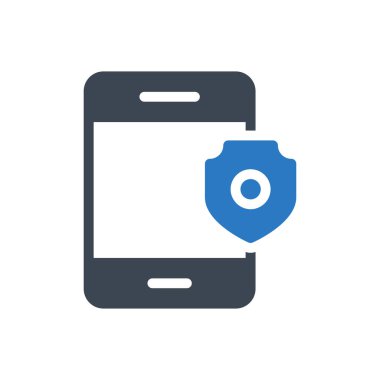 Güvenlik vektörü renk simgesi