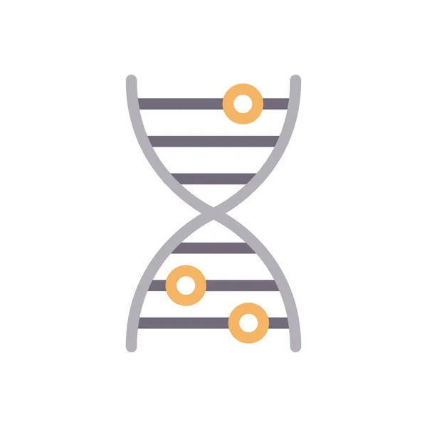 Genetics Vector Color Line Icon — Stock Vector