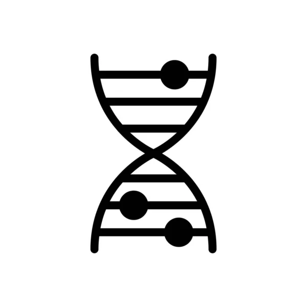 Genetik Vektor Glyphen Flaches Symbol — Stockvektor