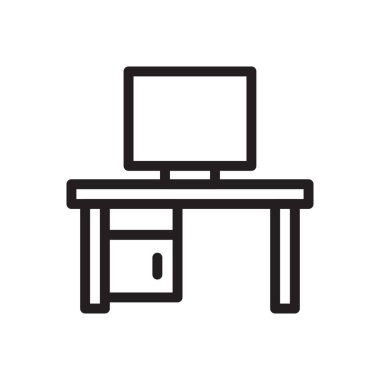 tablo vektörü ince çizgi simgesi