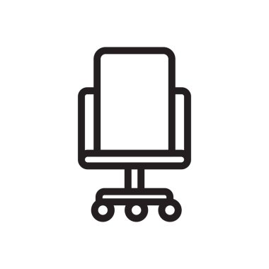 koltuk vektörü ince çizgi simgesi