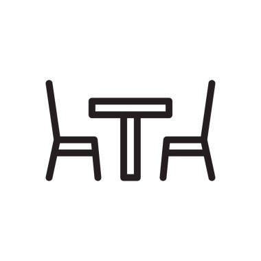 tablo vektörü ince çizgi simgesi