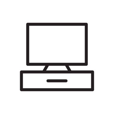 ekran vektörü ince çizgi simgesi