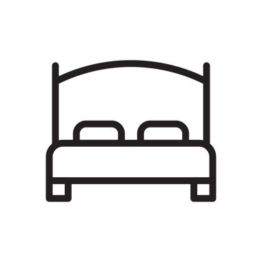 mobilya vektörü ince çizgi simgesi