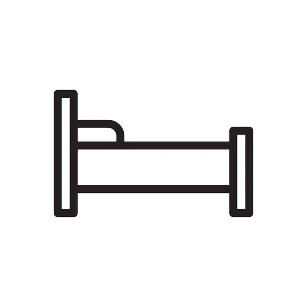 Interieur Vector Dunne Lijn Pictogram — Stockvector