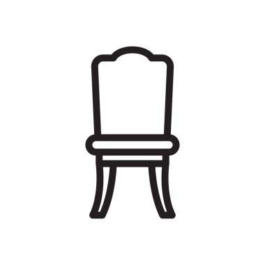 koltuk vektörü ince çizgi simgesi