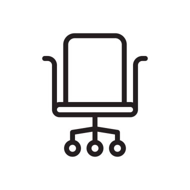 koltuk vektörü ince çizgi simgesi