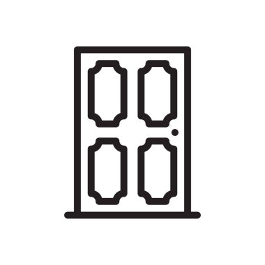 ahşap vektör ince çizgi simgesi