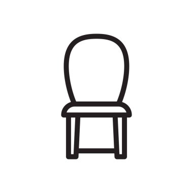 koltuk vektörü ince çizgi simgesi