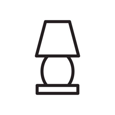 ışık vektörü ince çizgi simgesi