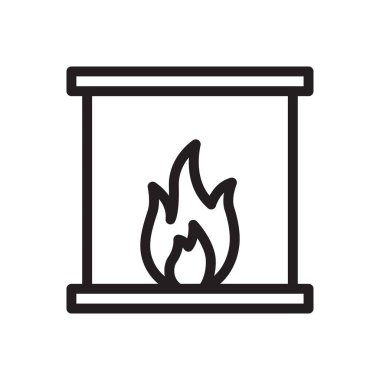 Baca vektörü ince çizgi simgesi